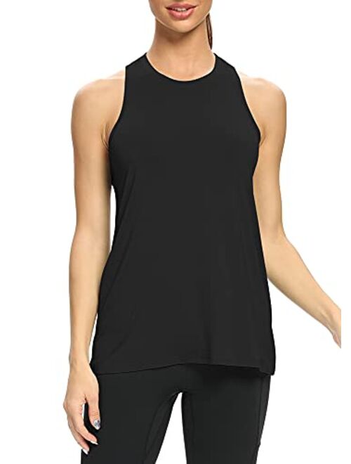 Mippo Workout Tops Flowy Athletic Yoga Shirt Muscle Racerback Tank Top for Women