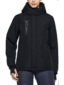 TSLA Women's Winter Ski Jacket, Waterproof Warm Insulated Snow Coats, Cold Weather Windproof Snowboard Jacket with Hood