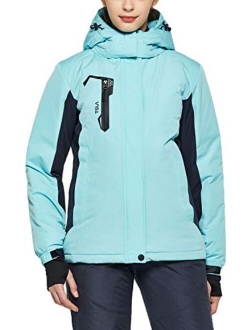 TSLA Women's Winter Ski Jacket, Waterproof Warm Insulated Snow Coats, Cold Weather Windproof Snowboard Jacket with Hood