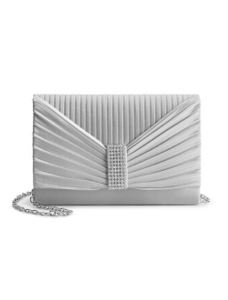 Women's Alexis Pleated Flap with Rhinestones