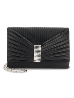 Women's Alexis Pleated Flap with Rhinestones