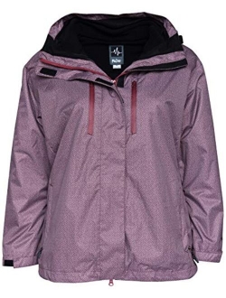 Pulse Women's Plus Extended Size 3in1 Boundary Snow Ski Jacket Coat