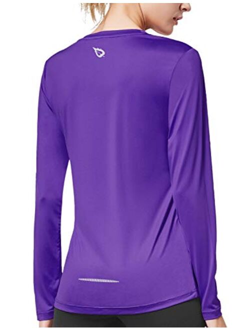 BALEAF Women's Long Sleeve UV Shirts Quick Dry Running Workout Shirts