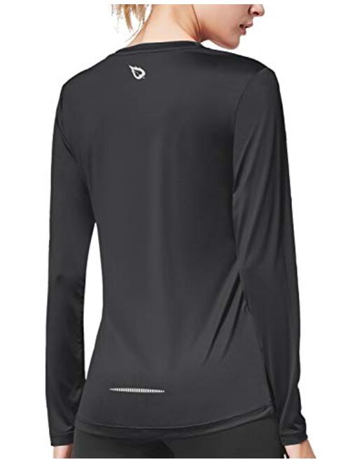 BALEAF Women's Long Sleeve UV Shirts Quick Dry Running Workout Shirts