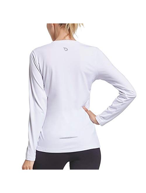 BALEAF Women's Long Sleeve UV Shirts Quick Dry Running Workout Shirts