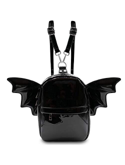 Prime Original Women Fashion Mini Backpack Purse | Detachable Bat Angel Wing Shoulder Bag