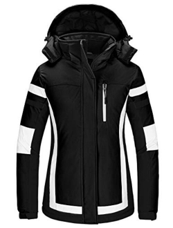 Wantdo Women's Mountain Waterproof Ski Jacket Winter Snow Coat Windproof Snowboarding Jackets