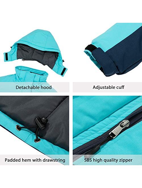 Wantdo Women's Mountain Waterproof Ski Jacket Winter Snow Coat Windproof Snowboarding Jackets