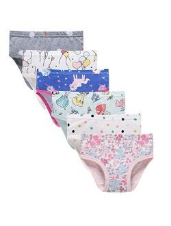  Feathers Girls Butterfly Print Snug Fit Tagless Briefs