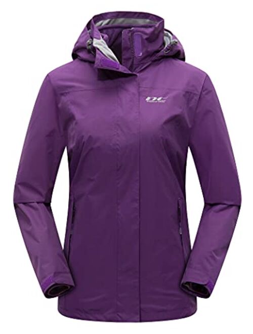 Diamond Candy Womens Winter Ski Jacket, 3-in-1 Warm Waterproof Coat with Windproof Fleece Liner