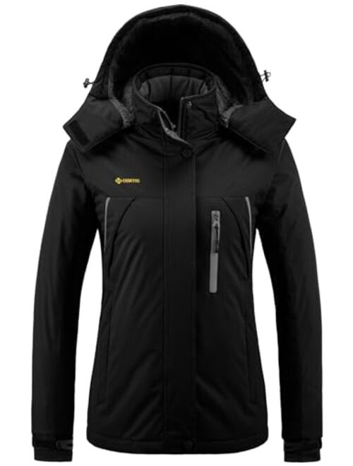 GEMYSE Women's Mountain Waterproof Ski Snow Jacket Winter Windproof Rain Jacket