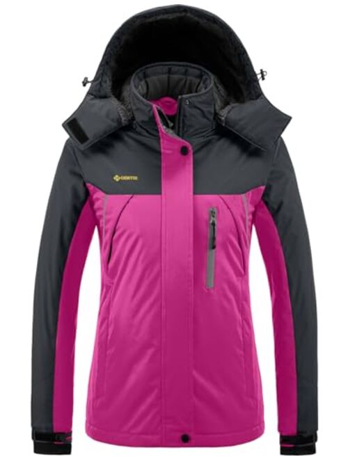 GEMYSE Women's Mountain Waterproof Ski Snow Jacket Winter Windproof Rain Jacket