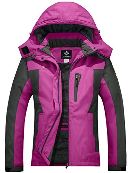 GEMYSE Women’s Mountain Waterproof Ski Snow Jacket Winter Windproof Rain Jacket