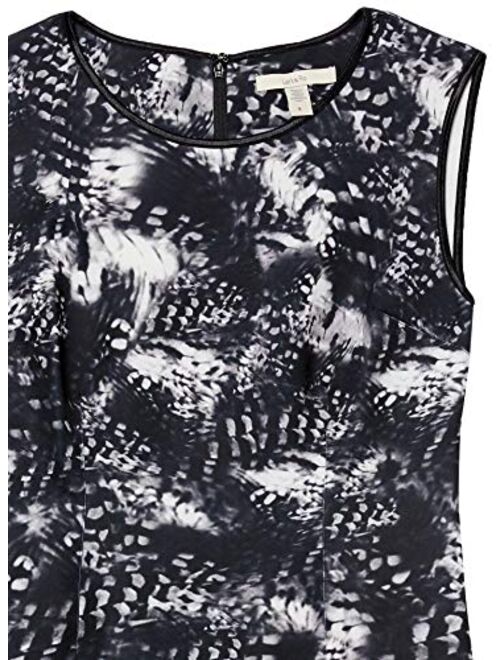 Amazon Brand - Lark & Ro Women's Sleeveless Printed Sheath Dress