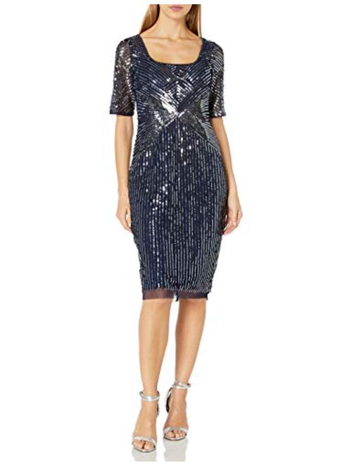 Adrianna Papell Women's Beaded Short Dress