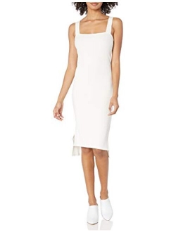 Women's Amelia Square Neck Strappy Bodycon Midi Tank Dress