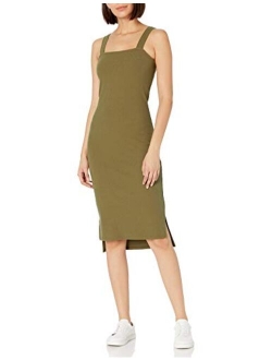 Women's Amelia Square Neck Strappy Bodycon Midi Tank Dress