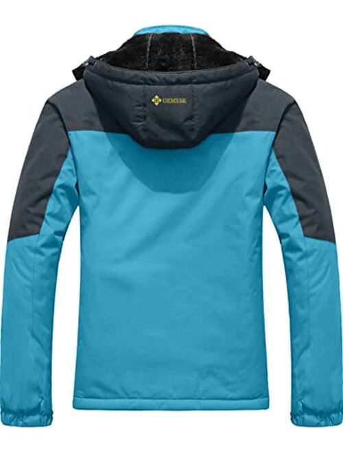 GEMYSE Women's Mountain Waterproof Ski Snow Jacket Winter Windproof Rain Jacket