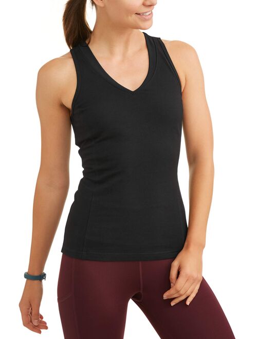 Athletic Works Women's Active Dri More Core Shelf-Bra Racerback Tank