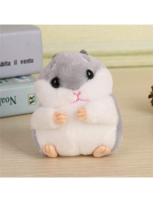 RAYNAG Set of 2 Cute Hamster Plush Keychain Stuffed Animals Keyring Charm Handbag Pendant