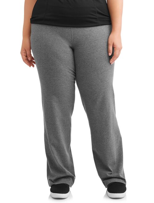 Athletic Works Plus Size Dri-More Bootcut Sweatpants