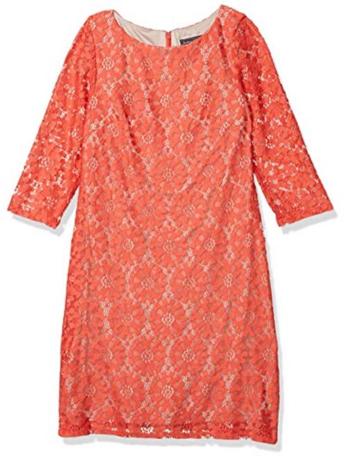 Jessica Howard Women's All Over Lace Shift Dress