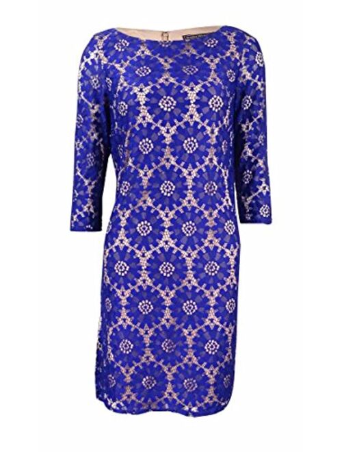 Jessica Howard Women's All Over Lace Shift Dress