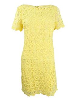 Women's Floral Lace Sheath Dress