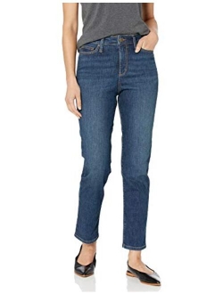 Amazon Brand - Daily Ritual Women's High-Rise Slim Straight Jean