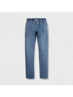 Boys' Skinny Fit Pull-On Jeans - Pyramid Medium Wash