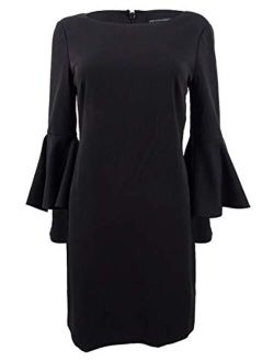 Women's Bell-Sleeve Sheath Dress