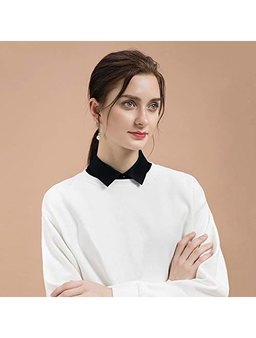 Shinywear Women's Fake Collar Detachable Dickey Collar Half Shirts False Collar