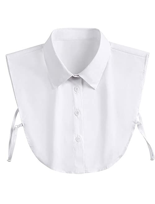 Shinywear Women's Fake Collar Detachable Dickey Collar Half Shirts False Collar