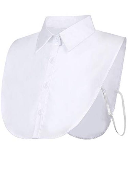 EBOOT Fake Collar Detachable Dickey Collar Blouse Half Shirts False Collar for Girls and Women