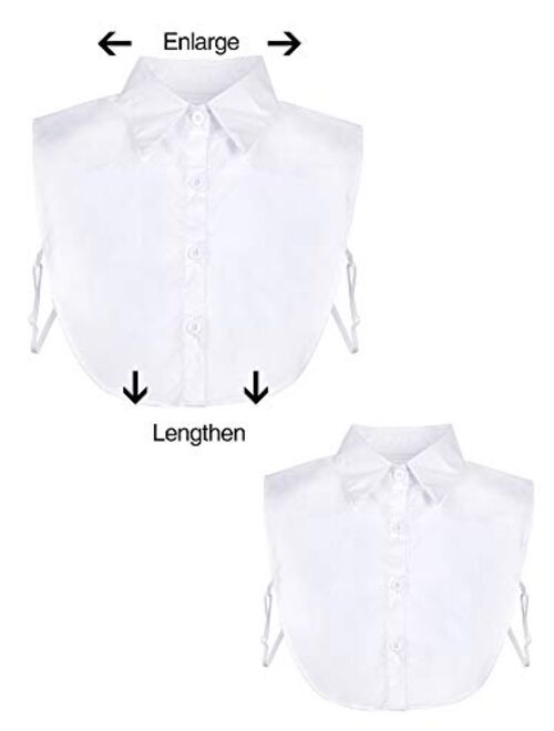 EBOOT Fake Collar Detachable Dickey Collar Blouse Half Shirts False Collar for Girls and Women