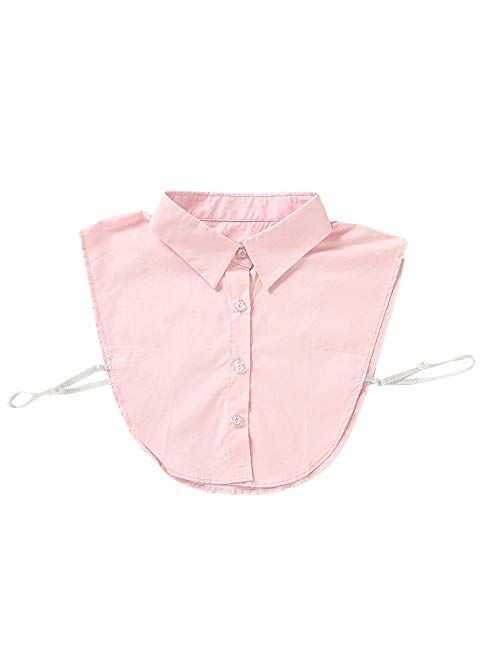 YAKEFJ Shirt Collar, Detachable Blouse Fake False Faux Collars Dicky Collar for Girls and Women Pack of 3