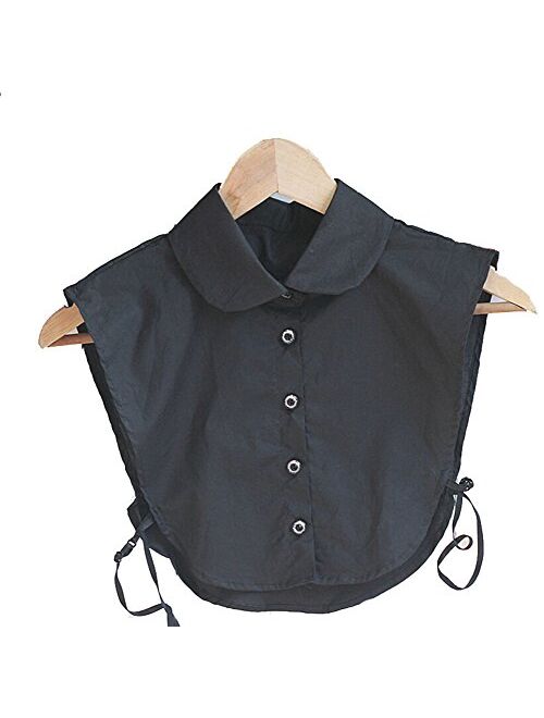 Magik Choker Necklace Unisex Women Peter Pan Detachable Lapel Shirt Fake False Collar