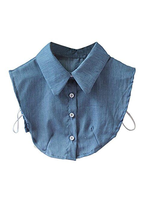 Magik Choker Necklace Unisex Women Peter Pan Detachable Lapel Shirt Fake False Collar