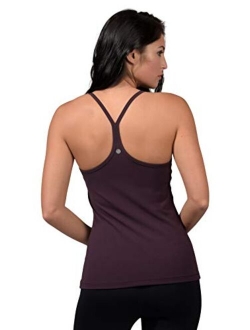 Yogalicious Ultra Soft Lightweight Camisole Tank Top with Built-in Support Bra