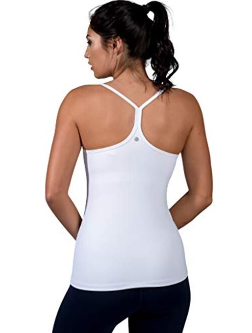 Yogalicious Ultra Soft Lightweight Camisole Tank Top with Built-in Support Bra