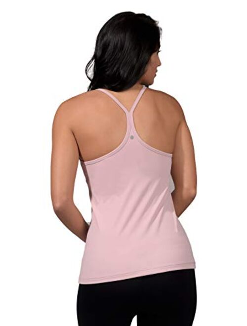 Yogalicious Ultra Soft Lightweight Camisole Tank Top with Built-in Support Bra