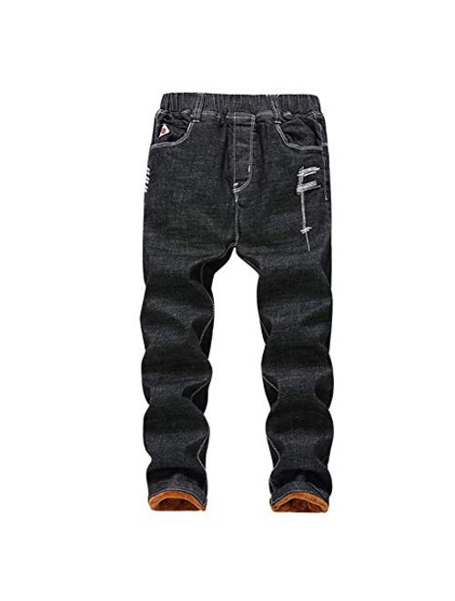 Big Boys Toddler Kids Pure Cotton Pull On Denim Jeans Pants