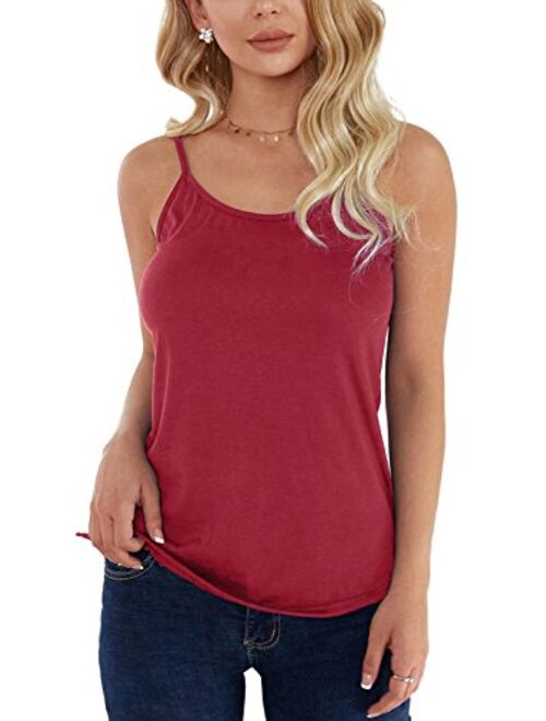 YOINS Tank Camis Vest Tops for Women Sleeveless Criss Cross Back Hollow Casual Tops