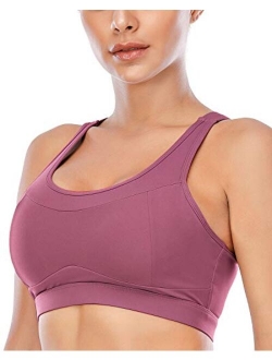 Sports Bras for Women High Impact - Wirefree Underwire Workout Gym Yoga Bra Full Support Activewear