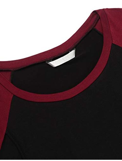 Ekouaer Womens Short Sleeve Maternity & Nursing Tops Raglan Breastfeeding Shirts Soft T-Shirt for Breastfeeding