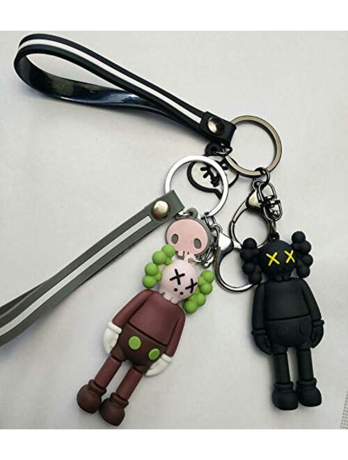 Buy 2 PCS Cute KAWS keychain,Prototype Dissected Companion Model Art Toys  Action Figure Collectible Model Toy Keyring Keychain Key Ring Chain Doll  Pendant Pendant online