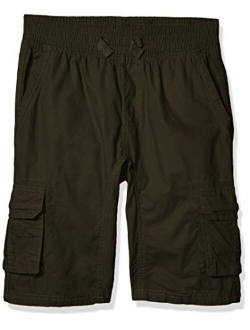 Boys' Big Belted Mini Canvas Cargo Shorts in