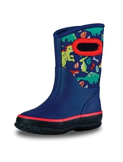 Insulating All Weather MudBoots for Toddlers and Kids - Warm Neoprene Boots for Snow, Rain, and Muck