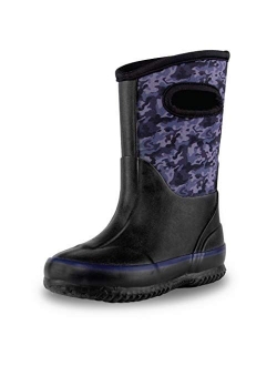 Insulating All Weather MudBoots for Toddlers and Kids - Warm Neoprene Boots for Snow, Rain, and Muck
