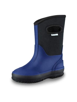 Insulating All Weather MudBoots for Toddlers and Kids - Warm Neoprene Boots for Snow, Rain, and Muck